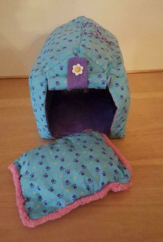American Girl Doll Pet Puppy Dog House With Pillow