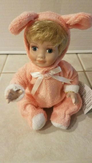 Geppeddo Bunny Suit Blonde Doll 08b261 With Hangtag