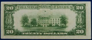 Series 1934 A US $20 Federal Reserve Note - B17935936B 2