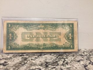 1928 $1.  00 Silver Certificate Funny Back Blue Seal Note One Dollar Bill