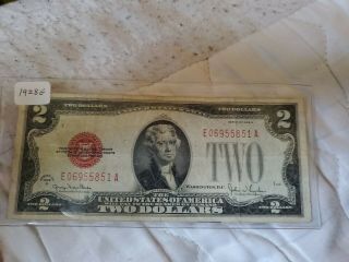 1928 G 2 Dollar Bill