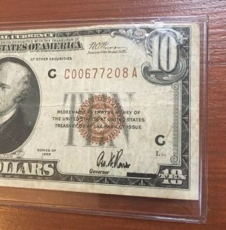 U.  S.  (philadelphia,  Pa) - Series Of 1929 $10.  00 National Currency Banknote