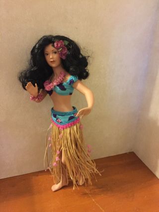 Paradise Gallery Porcelian Doll By Artist Patricia Rose,  Leilani 16”