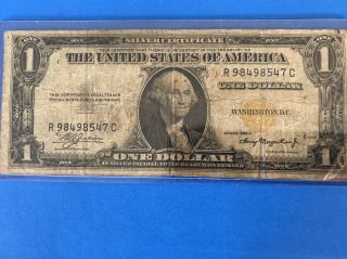 1935 - A One Dollar $1 Yellow Seal Silver Certificate North Africa