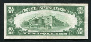 1934 - A $10 TEN DOLLARS FRN FEDERAL RESERVE NOTE ST.  LOUIS,  MO VERY FINE,  (F) 2