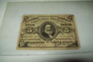 U.  S.  Treasury March 3rd 1863 Fractional Currency 5 Cents