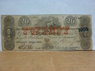 $20 President & Directors State Bank Charleston Sc Obsolete Note