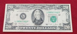1988 Series A 20 Dollar Bill