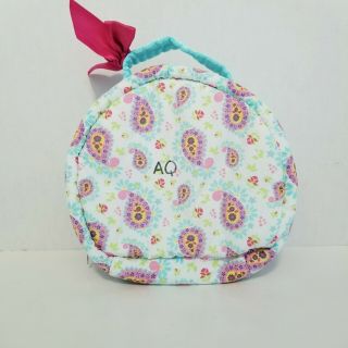 Bitty Baby Paisley Travel Case Diaper Bag Accessory Aqua Pink Star 2016 READ 2