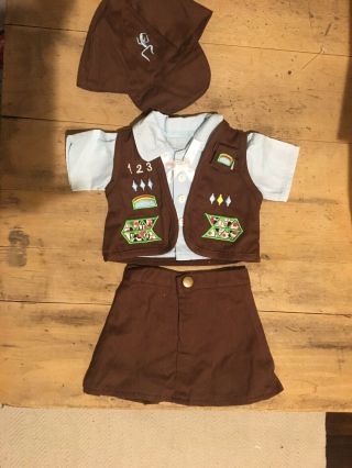 American Girl Pleasant Company Brownie Girl Scout Outfit Uniform Pre - Owned