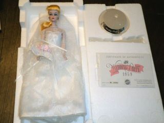 Porcelain Barbie Wedding Party 1959 Box Certificate Authenticity 2641