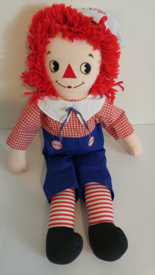 Applause Raggedy Andy Doll 25 " Tall Wearing Outfit And Sailor Hat