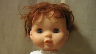 Gi - Go Toy 11.  5 " Baby Doll Blue Sleepy Open - Close Eyes Red Hair