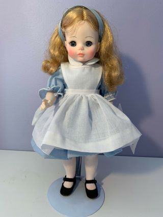 Madame Alexander Alice In Wonderland 14 " Doll W Stand 79602