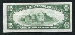 1934 - A $10 TEN DOLLARS FRN FEDERAL RESERVE NOTE ST.  LOUIS,  MO VERY FINE,  (E) 2