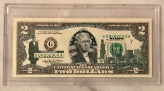 2003 Uncirculated Two Dollar $2 Bill State Overprint - Indiana With Case