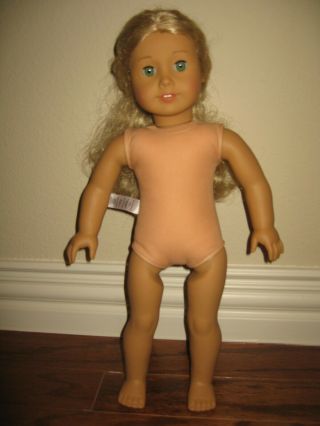 American Girl Doll 18 inch Caroline Abbott Retired Green Eyes Blond Curly Hair 2