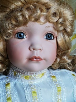 Large Porcelain Doll By Artist William Tung - 1995 969/1500 Limited