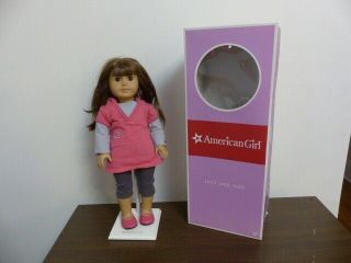 Pre - Owned American Girl Doll " Just Like Me " Brown Hair Brown Eyes Fair Skin
