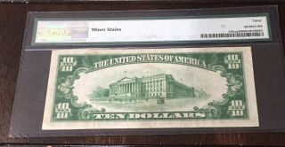 FR.  1701M $10 1934 United States Silver Certificate AA Block Graded PMG VF 30 3