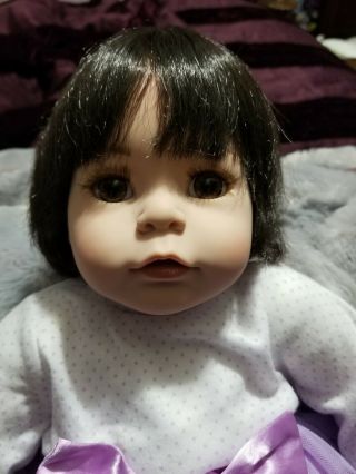Retired Adora Name Your Own Baby 20 " Weighted Doll Brown Hair,  Very Cute Doll