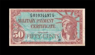 1961 Mpc United States 50 Cents Series 591 ( (vf, ))