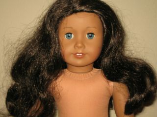 American Girl Doll Truly Me 18 In.  Blue Eyes Long Brown Curly Hair