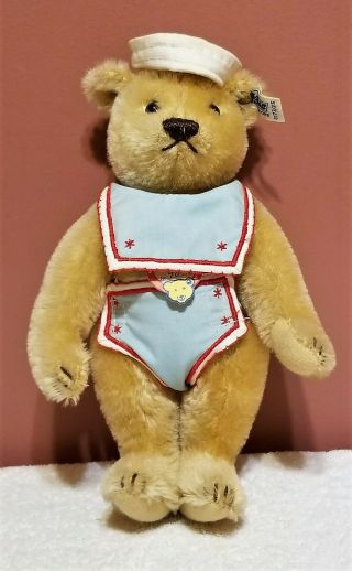 Steiff Boy Bear From Goldilocks & 3 Bears,  0173/25,  Made 1984,  9 " Tall,  Le,  Ta