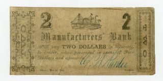 1862 $2 The Manufacturers 