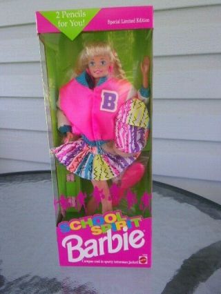 Mattel School Spirit Barbie Doll Special Limited Edition Nrfb 1993