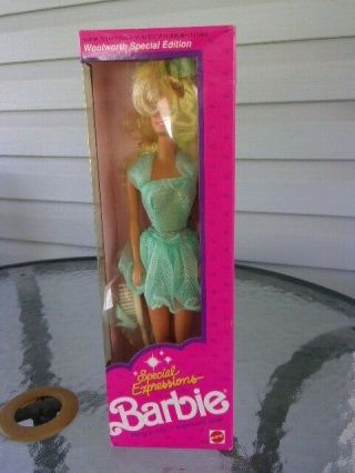 Mattel Woolworth Special Expressions Barbie Doll Nrfb 1991
