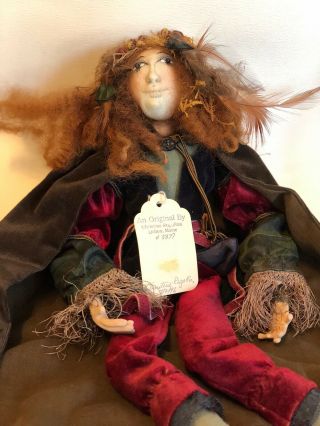 " Puck ",  Ooak Handmade Doll In Maine By Christine Rugullies