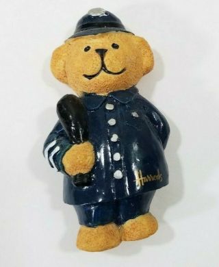 Harrods Policeman Bear Fridge Magnet Souvenir Handpainted Resin