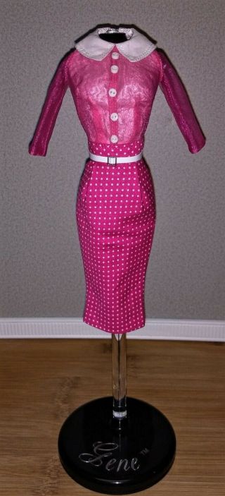 Sybarite Superdoll Pin Dot Dress In The Pink Version.  No Doll