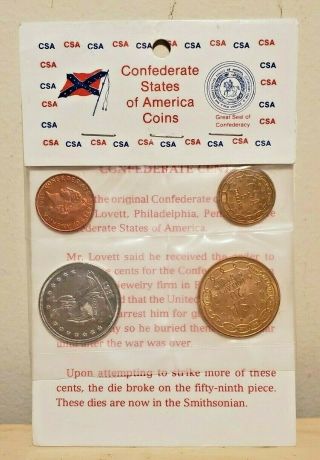 Confederate States Of America 1861 Coin Set