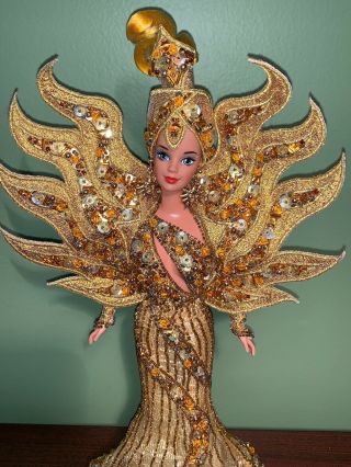 Bob Mackie Goddess Of The Sun 1995 Barbie Doll - - Displayed Only