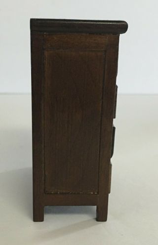 Vintage Concord Dollhouse Miniatures Wood Enfield Dresser Bureau Furniture 3