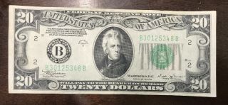 1934 B $20 Twenty Dollar Bill San Francisco California B301253448b