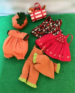 Group Of Boneka Outfits That Fit Kish Riley And Friends,  Pet Dog And Carrier