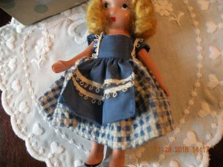 Vintage Nancy Ann Bisque Lucy Locket Doll 115 Storybook Doll - 3