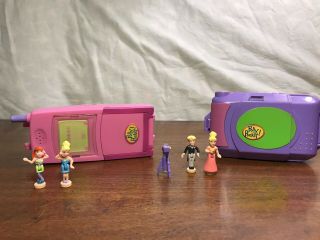 1998 Bluebird Polly Pocket Camera And Mobile Phone Complete Vintage