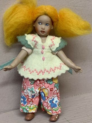 Kishlet Miniature Helen Kish Doll 4 1/4 " Vinyl
