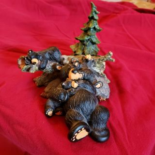 Big Sky Carvers Bearfoots Bear Christmas Tree Figurine " Naptime "