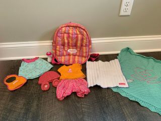 American Girl Bitty Baby Starter Set,  Changing Bag,  Outfits,  And Accessories