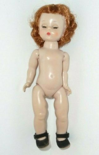 Vntg Madame Alexander - Kins Doll Auburn / Red Head With Shoes