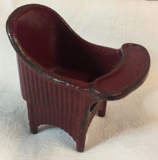 Antique / Vintage Arcade ? Cast Iron Dollhouse Furniture Child Chair
