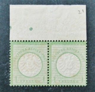 Nystamps Germany Stamp 21 Og H $75 Pair