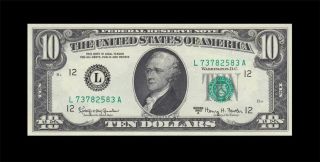 1963 - A Federal Reserve Note San Francisco $10 ( (gem Unc))