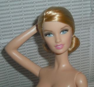 Nude Barbie (cc) Model Muse Oscar De La Renta Something Blue Lara Doll For Ooak