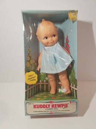 Vintage 1974 Kuddly Kewpie Cameo Doll Nib 70s Blue Dress